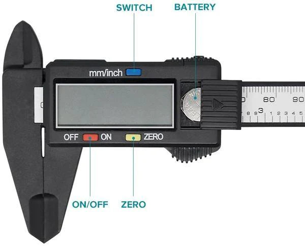 LCD SCREEN DIGITAL CALIPER (6 INCH)