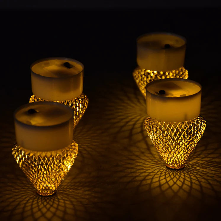 12PCS FLAMELESS AND SMOKELESS DECORATIVE CANDLES ACRYLIC LED TEA LIGHT CANDLE FOR GIFTING, HOUSE, LIGHT FOR BALCONY, ROOM, BIRTHDAY, CHRISTMAS, FESTIVAL, EVENTS DECOR CANDLES (12 PIECES)