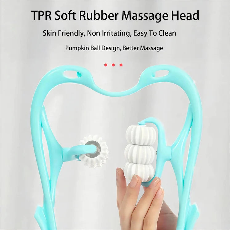 A NECK SHOULDER MASSAGER, PORTABLE RELIEVING THE BACK FOR MEN RELIEVING THE WAIST WOMEN (1PC)