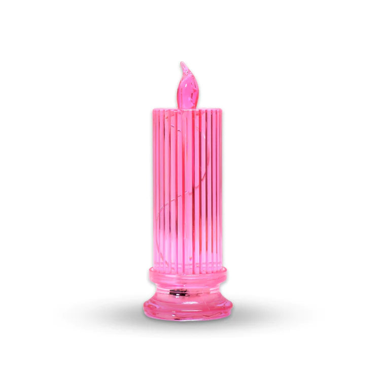 BIG SIMPLE CANDLES FOR HOME DECORATION, CRYSTAL CANDLE LIGHTS (MULTICOLOR)