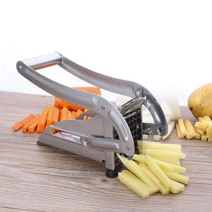 A STAINLESS STEEL FRENCH FRIES POTATO CHIPS STRIP CUTTER MACHINE WITH BLADE