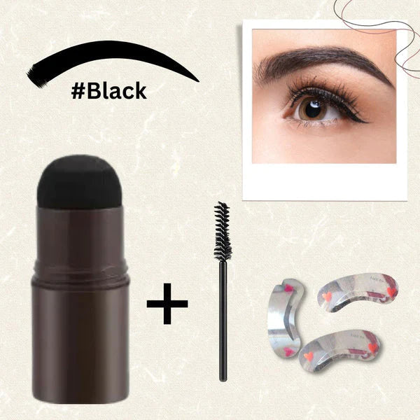 Black & Brown Hair Coloring Sponge with 😍 Eyebrow Shaper & Brush Free 😍 | 🔥 BUY 1 GET 1 FREE 🔥