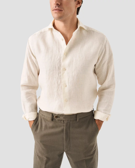 White Linen Portofino Shirt