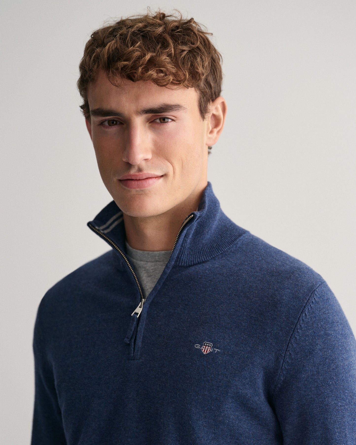 Classic Cotton Quarter Zip Sweater